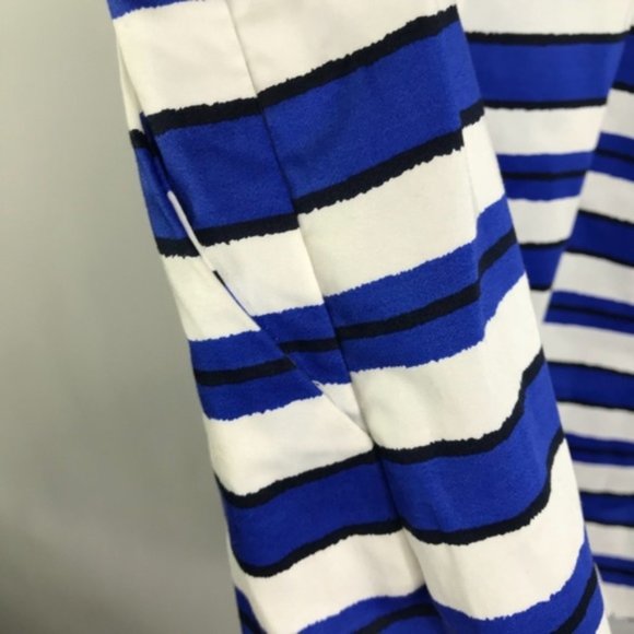 Gap Blue & White Striped Sleeveless Mini Dress Size 0 Cotton Blend - Picture 2 of 8